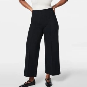 Zara Womens Black Wide Leg Viscose Pants Size Small